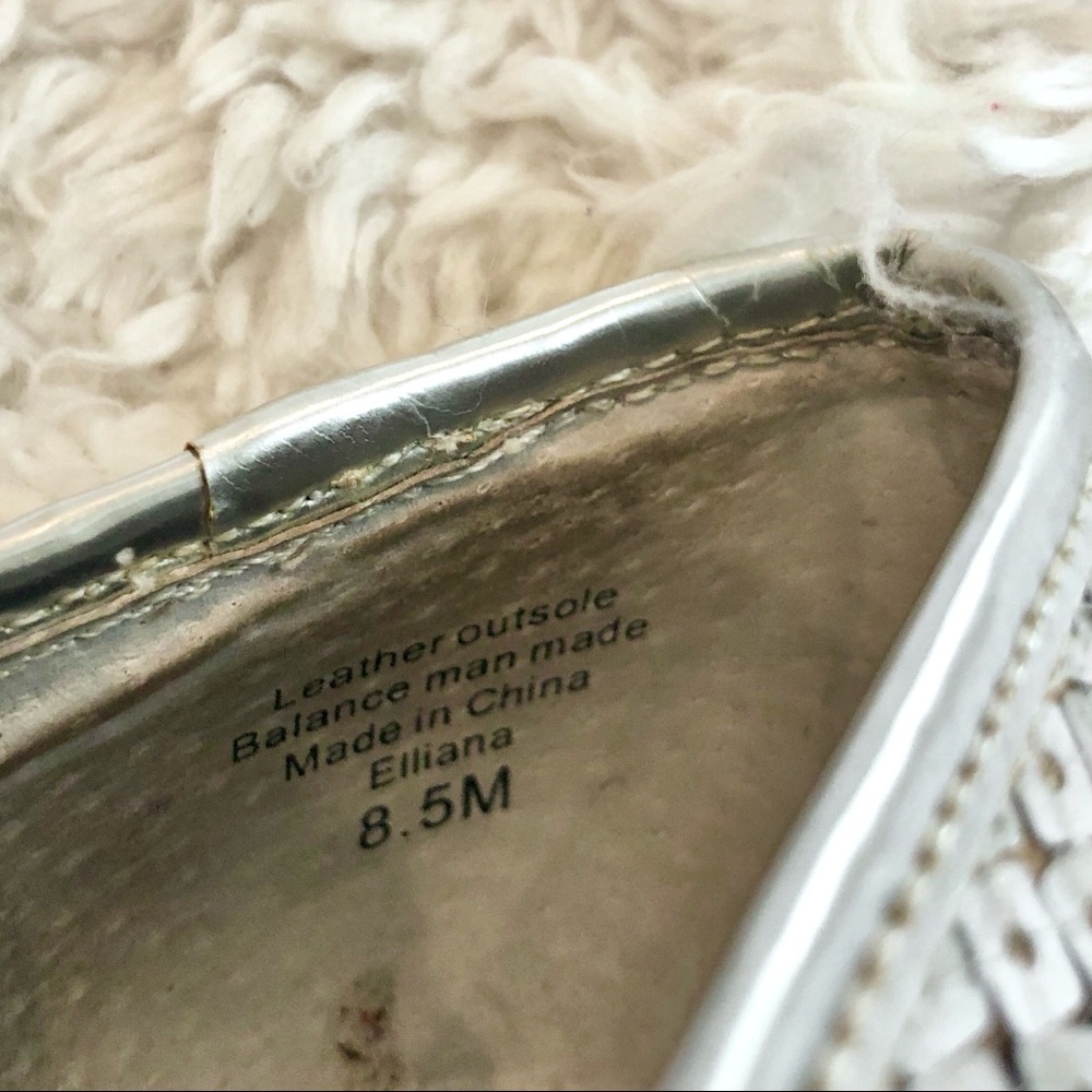 Style & Co Sequin Silver Peep Toe Heels Elliana - Picture 4 of 8